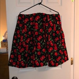 Cute cherry print skirt